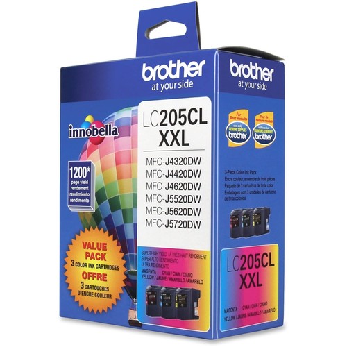 Brother LC2053PKS Genuine 3 Pack Color Ink Cartridges Cyan Magenta Yellow - Picture 4 of 6