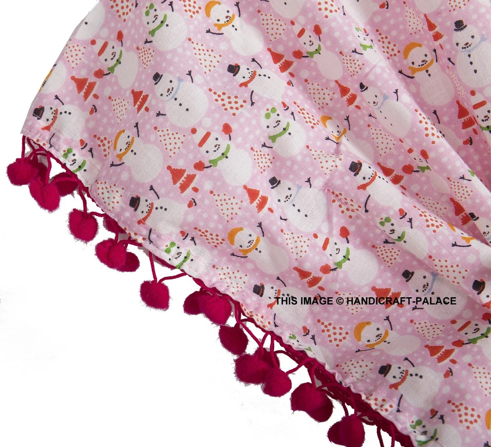 Niños Niñas Algodón Caftán Muñeco de Nieve Estampado Top Verano Lindo Maxi Vestido Indio Caftán Foto 3 de 3