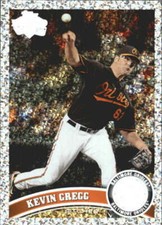 KEVIN GREGG 2011 TOPPS UPDATE DIAMOND ANNIVERSARY #US328 ORIOLES  (BOX  ID:14120