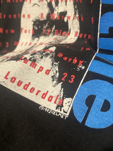 Vintage 1992 HELM Zwischen Tour Konzert T-Shirt Einzelstich Amphetamin! XL - Bild 5 von 9