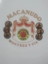 MACANUDO Montego Y Cia Cigar Large Smoking Ceramic Ashtray Mancave
