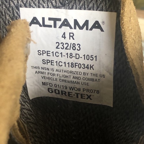 Altama 232/83 Gore-Tex Desert Army Combat Boots Mens 4 R Vibram NEW - Picture 5 of 11