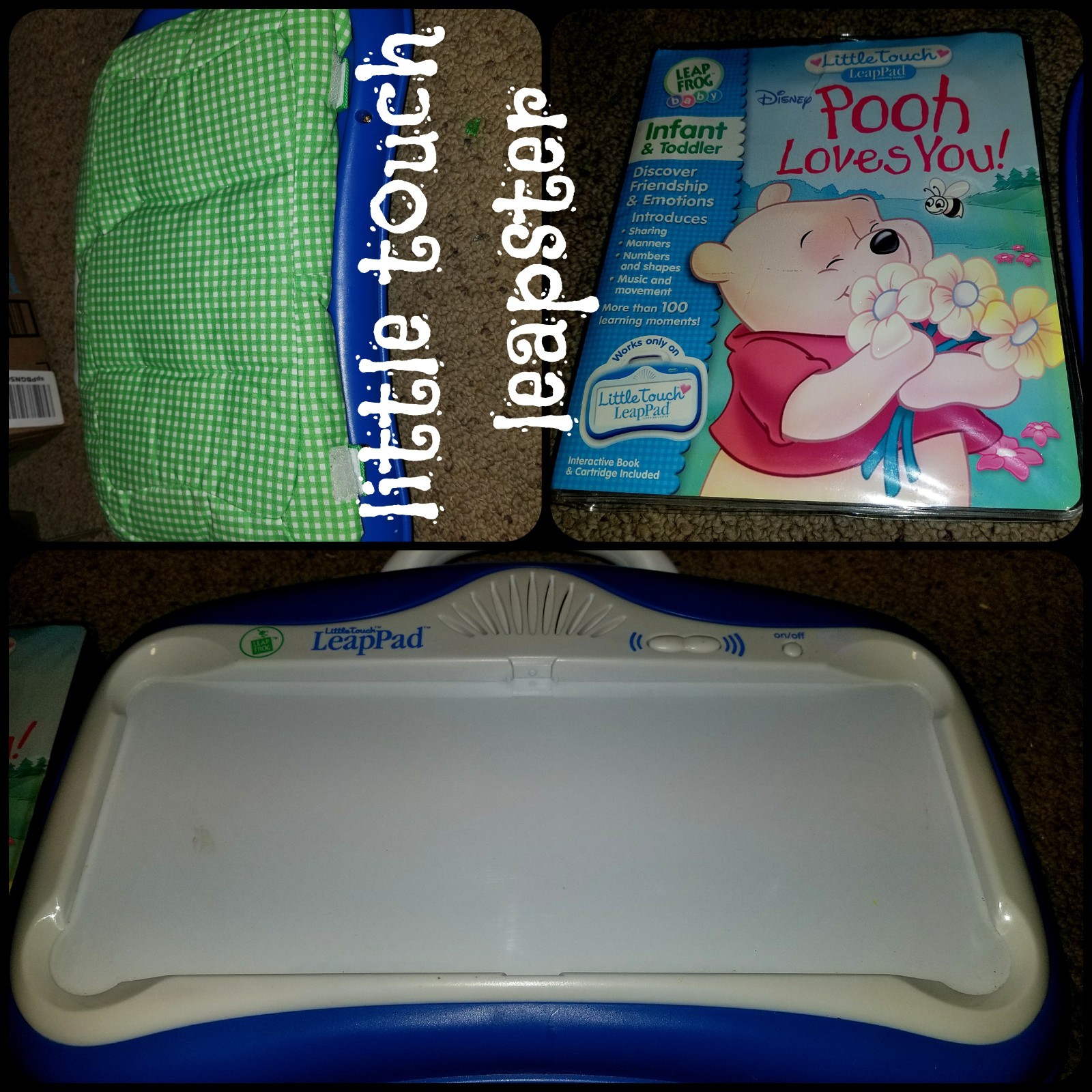 Little Touch Leap Pad Leapfrog Learning System With book and pooh cartridge Little Touch Leap Pad Leapfrog Learning System With book and pooh cartridge