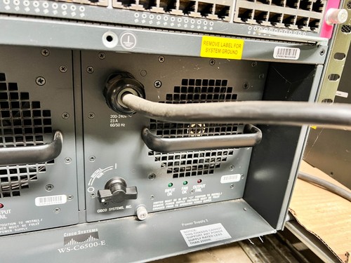 Cisco Catalyst WS-C6509-E 9-slot Chassis 15RU & 7xWS-X6748-GE-TX + WS-SUP720-3B - Picture 6 of 8