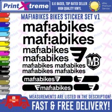 MAFIABIKES MAF!ABIKES Decal Stickers BMX Vinyl Cycling Cycle High Quality