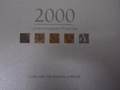 Great Britain Coins Deluxe Proof Set 2000 New Millennium - Picture 4 of 4