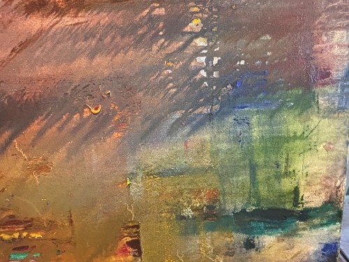 Original Painting Abstract Expressionist Oil On Canvas 2016 NYC Cityscape 24x30 - Picture 7 of 10