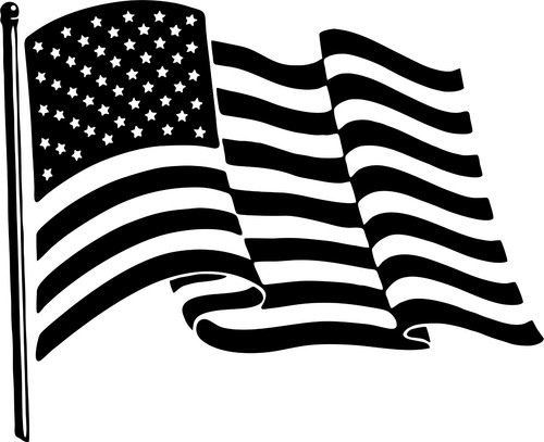 U.S. American Flag United States Car Truck Window Vinyl Decal Sticker - 第 1/2 張圖片