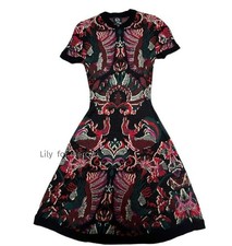 ALEXANDER McQUEEN Dress Good Condition Tapestry Design 38 IT Multicolor Auth JP