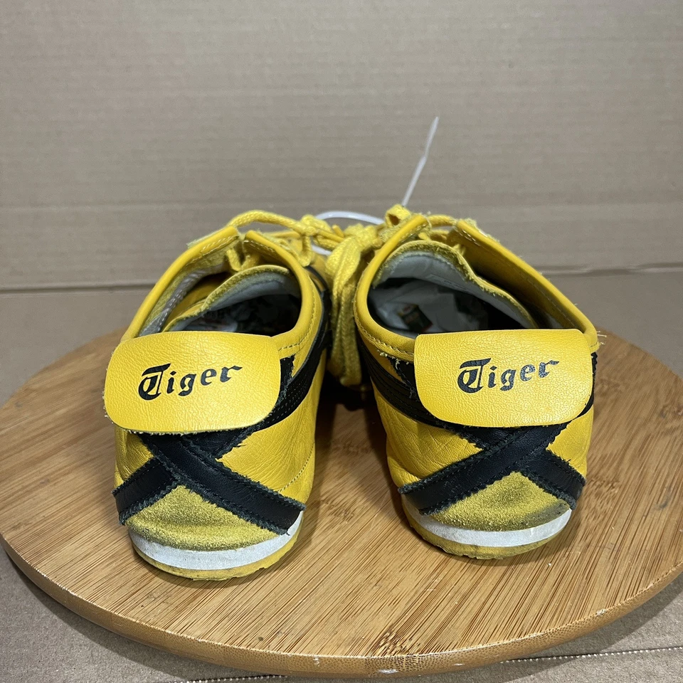 Zapatos planos de cuero a rayas amarillas Onitsuka para hombre talla 11,5 Foto 4 de 4