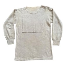 Vtg 1930  s/40  s Wehrmacht Gustav Jaeger Derby Cotton/Wool Blend Undershirt Med