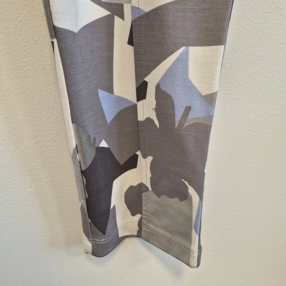 Bogner Track Pants Knit Pull On Blue Silver Geo Ski Athleisure Women's Sz 8 Med - Image 3 of 4