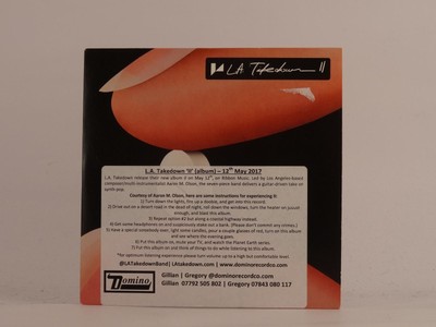 LA TAKEDOWN II (497) 12 Track Promo CD Album also Card Sleeve RIBBON MUSIC 