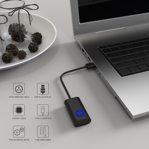 2-In-1-USB-Maus-Jiggler Nicht Nachweisbarer Mausbeweger Automatischer Compu8481 - Bild 5 von 8