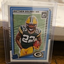 2025 Panini Donruss Optic Rated Rookie Matthew Golden #205 Packers Football