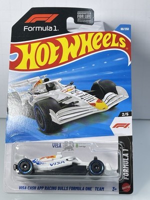 2025 Hot Wheels VISA Cash APP Racing Bulls Formula One F1 Team White Case E G1
