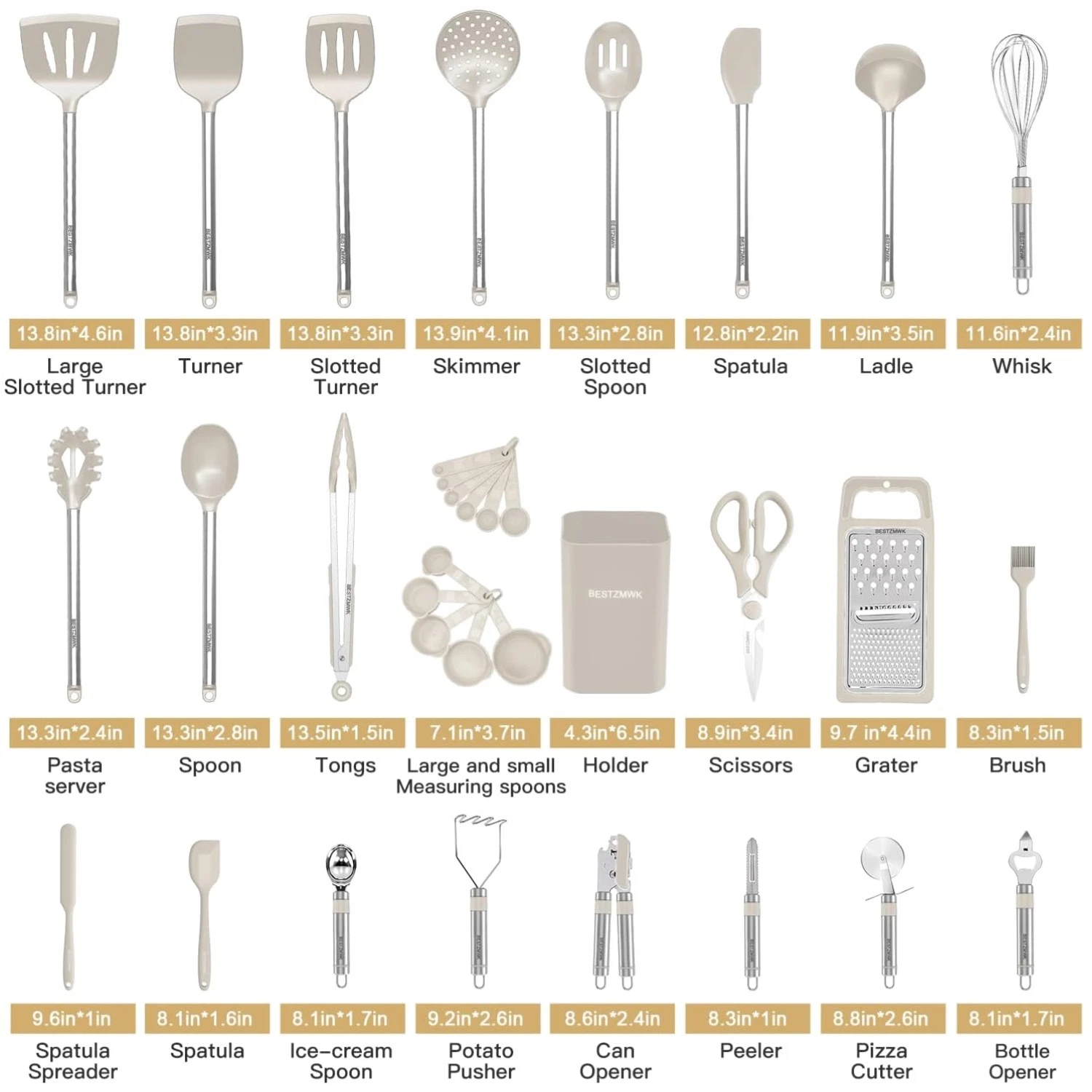Best Quality Silicone Utensils - 33 Kitchen Gadgets & Spoons