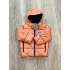 Patagonia Hi-Loft Down Sweater Hoody, Orange Peel, Size 3T, NWT