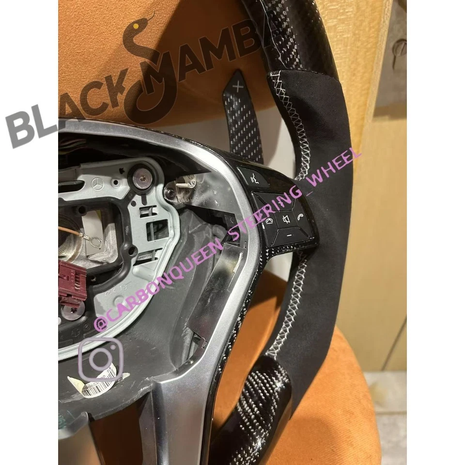 Volante mercedes-benz clase w204/c250/c300/c350/c350/c 2012-2015 ys/blanco Foto 4 de 4