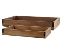 Holzkiste Tablett Aus Altholz 2Er Set Chic Antique 41453-00