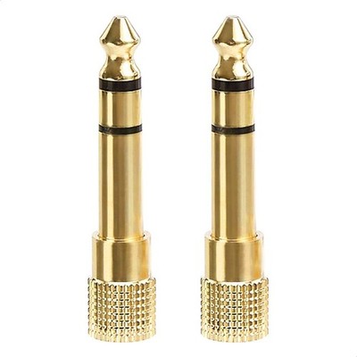 Amazon Basics Gold Plated 6.35mm 1/4 Male to 3.5mm 3.5Mm (Pack Of 2), 