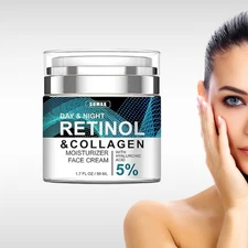 1-Collagen Cream for Face with Retinol and Hyaluronic Acid - Facial Moisturizer