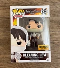 Funko Pop Attack on Titan Cleaning Levi #239 Hot Topic Exclusive New In Box