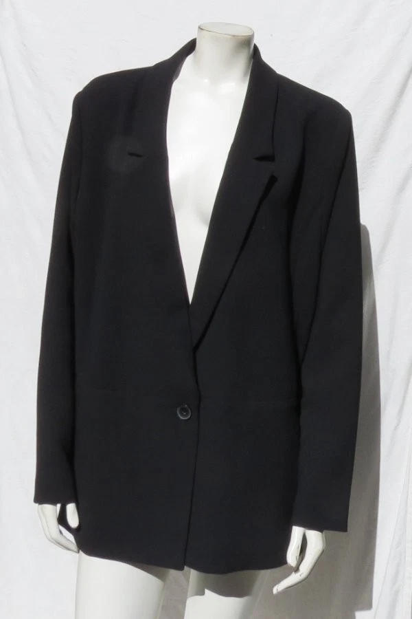 Sejour US Women’s Plus 18W Black Lightweight Blazer Jacket Top Work Career - Image 2 of 4