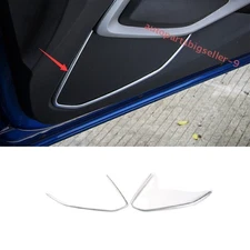 For Chevrolet Camaro 2016-24 Matte Silver Inner Door speaker Strip Frame Trim