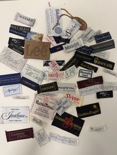 50+ Vintage Clothing Labels Tags Lot Designer...