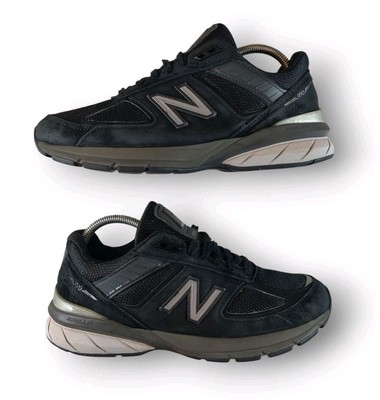 New Balance 990v5 Shoes Womens 9.5 Black Gray Suede USA Made