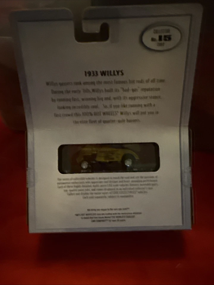 Willys - Killer Bee 1933 100 % Hot Wheels sellado de fábrica Foto 4 de 4