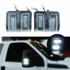 LED Side Mirror Marker Turn Signal Lights Parking Lamp Compatible with 2008-2...