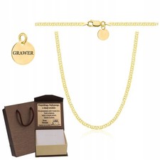 Collana uomo catena intera argento sterling 925 placcato oro 585 incisione