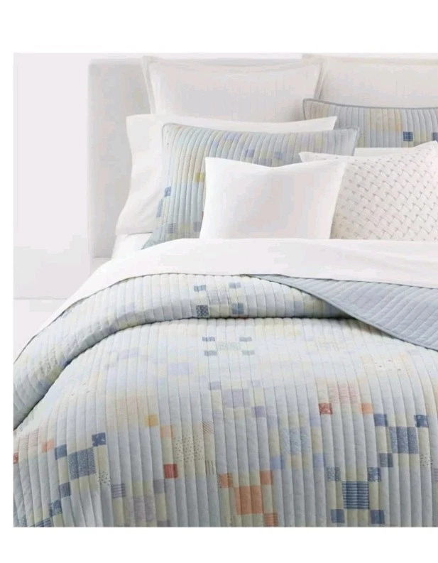 Edredón Ralph Lauren Brookview estilo casa de campo 90"X 92" reina/completo nuevo Foto 2 de 3