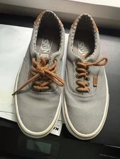 Vans Lace-Up Low Top Shoes, Gray/Brown Men 6.5/Women 8~L@@K!!!!