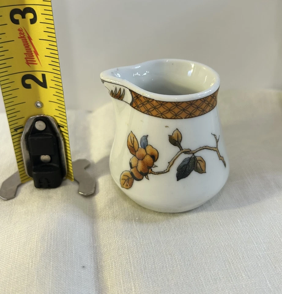 RARO Conjunto de Artigos de Restaurante Estilo Siracusa Faisão Oriental Laranja e Cinza - Imagem 4 de 4