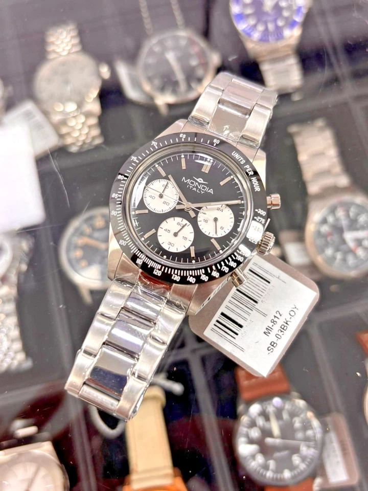 Orologio Mondia Madison MI-812-SB-03BK-OY Chrono Quarzo Nuovo Uomo Foto 2 de 4