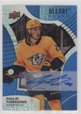 2021-22 Upper Deck Allure Rookies Blue Line 21/35 Philip Tomasino #132 Auto 0c6