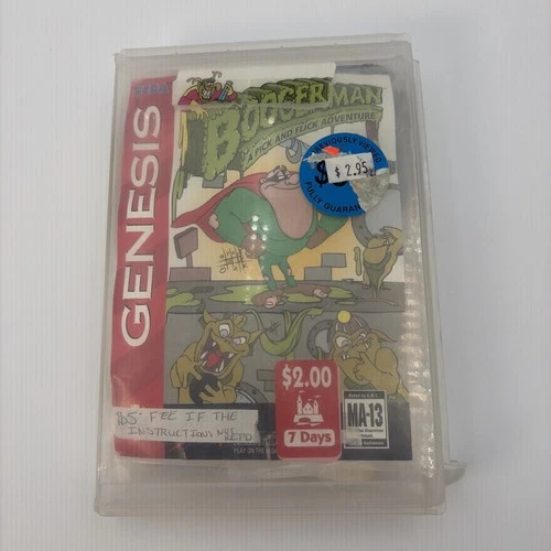 SEGA GENESIS 👀 Boogerman: A Pick and Flick Adventure-READ DESCRIPTION