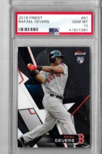 2018 Finest Rafael Devers PSA 10 RC