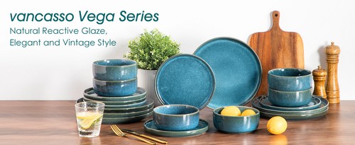 vancasso Dinnerware Set 18-piece Dinner Set Service for 6 Plates and Bowls Set - Picture 8 of 8