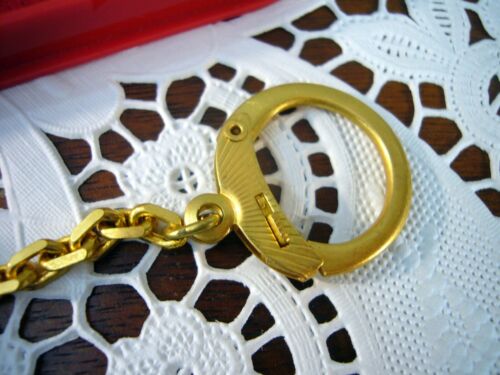 Vintage Swiss Reuge Musical Pendant Key Chain Works Music Box Oh My Papa NOS - Picture 4 of 6