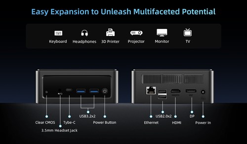 Bmax Mini-PC B9 Power, Intel Core i9-12900H 14 Prozessor bis zu 5,0 GHz - Bild 14 von 20