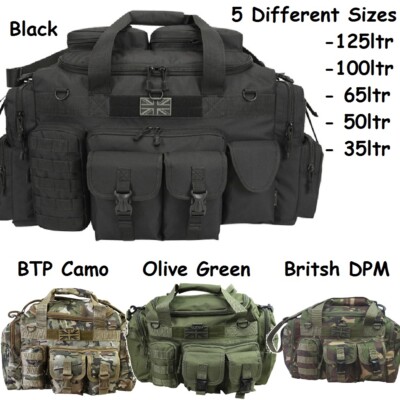 KombatUK MOLLE Multi Zip Taschen Schultergurt & Tragegriff Tasche Saxon Holdall