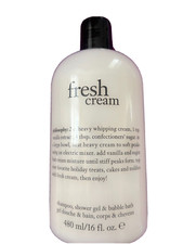 PHILOSOPHY FRESH CREAM SHAMPOO,SHOWER GEL, BUBBLE BATH 16FLOZ.