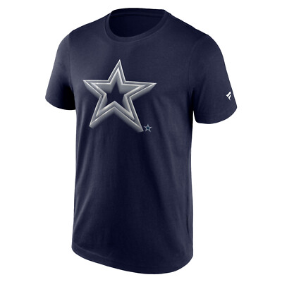 NFL T-Shirt Dallas Cowboys Chrome Graphic Logo navy Tee Shirt
