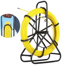 Fish Tape Puller Fiberglass 6mm ×100m/328FT Wire Cable Running Duct Rodder