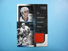 2000/01 UPPER DECK LEGENDARY GAME JERSEY NHL HOCKEY CARD J-PL PAT LAFONTAINE RED