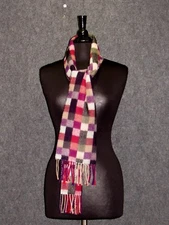 SOFTER THAN CASHMERE Multicolor Scarf-Shaw Wrap 12” X 62”